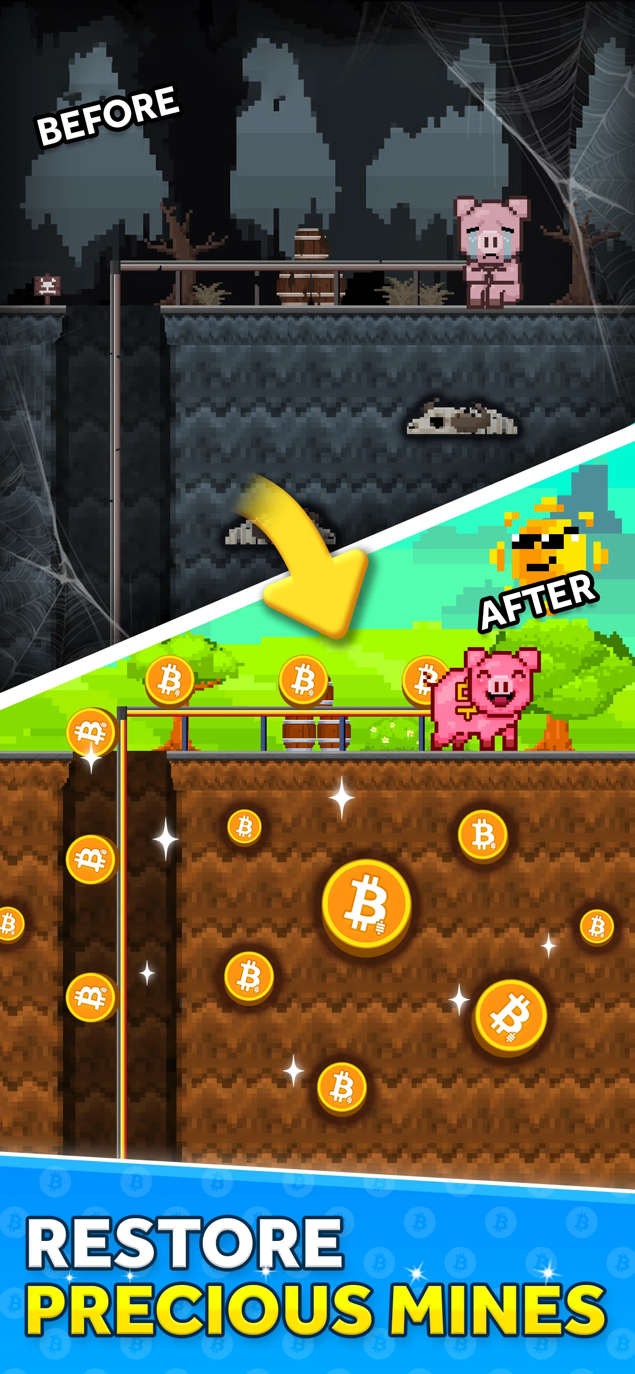 Bitcoin Miner Idle Tycoon Game screenshot